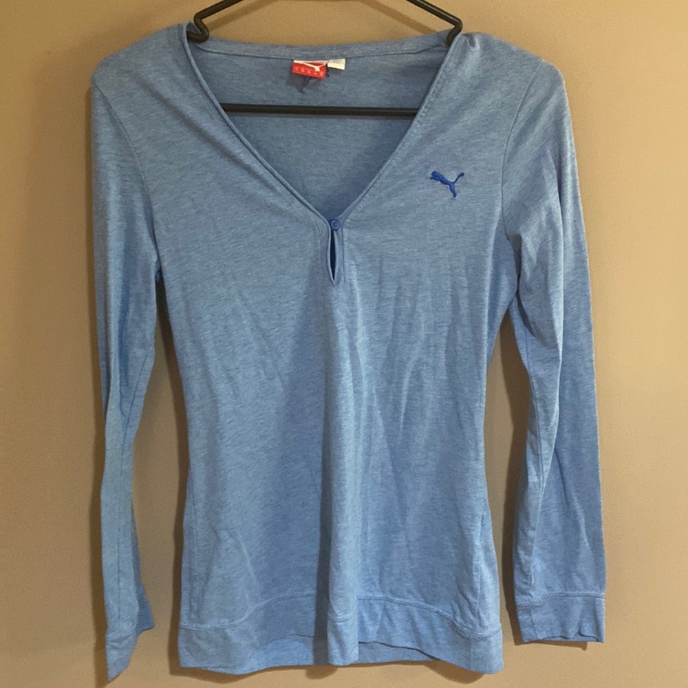 Puma Long-Sleeve Button Performance Top